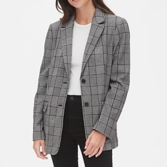 GAP Modern Plaid Blazer - Picture 3 of 4